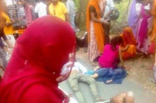 पलोदडा में क्रूजर कंटेनर भिड़ंत में माँ बेटी समेत पांच मरे, कई घायल