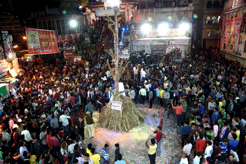Holika Dahan: Udaipurites celebrate victory of Good over Evil