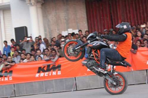Stunt show by KTM amazes Udaipurites