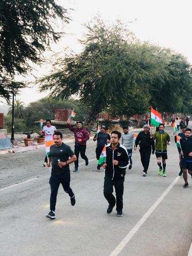 “Run with National Flag” Marathon organised on Republic Day