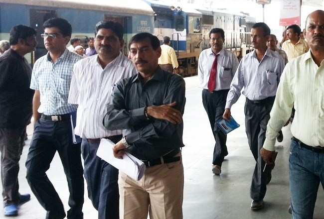 Railway Officer visits City Station