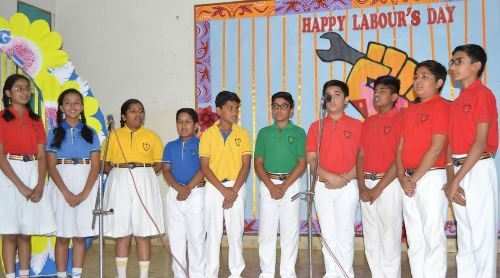 [Photos] Labour Day celebrations at Seedling Modern Public School Udaipur 