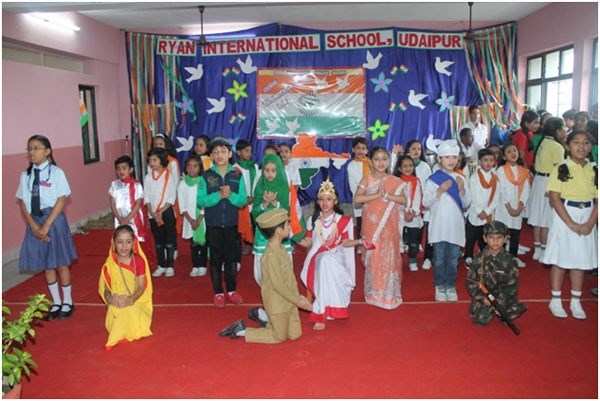 Independence Day celebration at Ryan International School