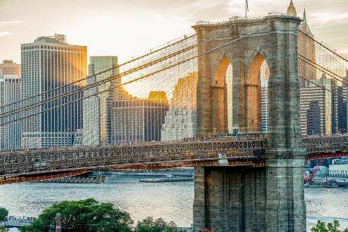 First Suspended Bridge ever to use Galvanized Steel – Brooklyn Bridge of New York
