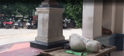 4 arrested in the case of damage to Tagore’s statue