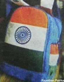 Man arrested for making pillow of Tricolor Bag