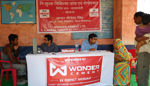 Wonder Cement organizes Health Camp, distributes Education Kit