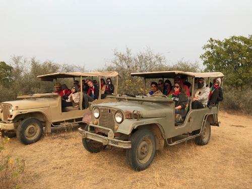 Sweden student delegation to Seedling taken to Kotda for visiting Rural school