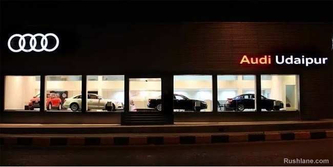 Audi ups the luxury quotient in the "City of Lakes" opens world-class showroom in Udaipur