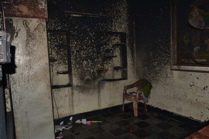 Angry man set ablaze own House
