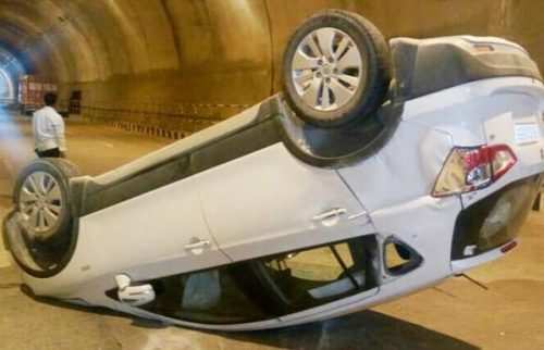 Car turns upside down as driver takes selfie at Chirwa tunnel