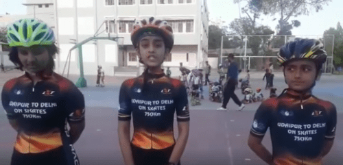 3 Udaipur kids to skate from Udaipur to Delhi