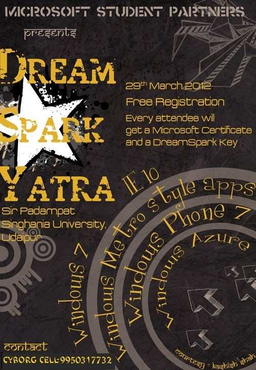 Microsoft to conduct Dreamspark Yatra at Singhania Univ.