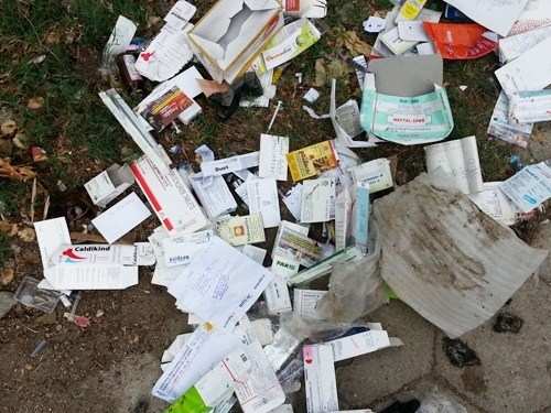 Clinical Waste Dumped outside Residence at Madhuban