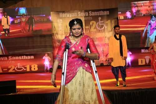Differently-abled walk and rock the ramp