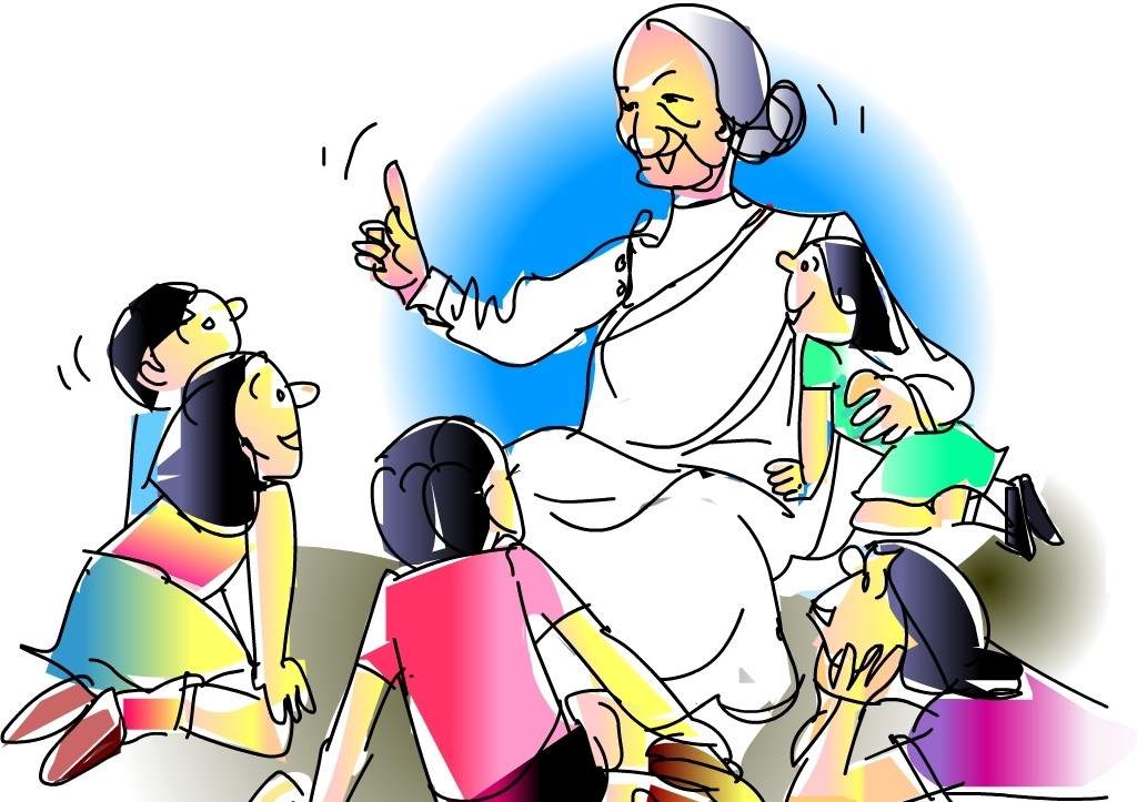 Story time in schools for children every second Saturday – Dadi Nani ki kahaniyaan