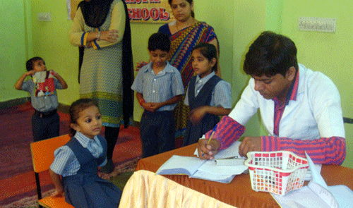 Medical Checkup camp at Aishwarya Public School