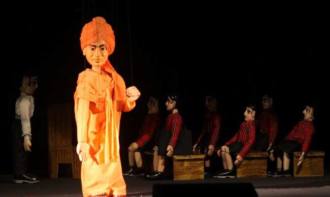 String Puppet Play “Swami Vivekananda” performed at Lok Kala Mandal