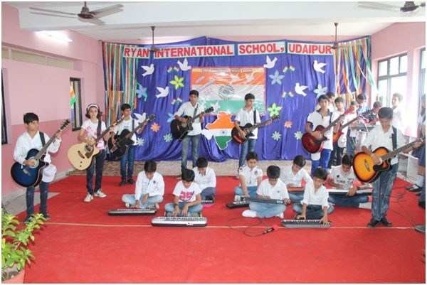 Independence Day celebration at Ryan International School