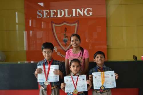 Seedling students shine in Yoga competition
