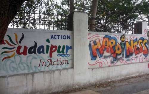 Message of Smart City through Graffiti