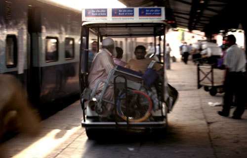 Golf Carts for Disabled at Railway Station