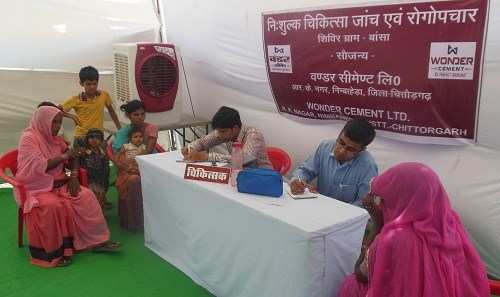 Health Camp organized by Wonder Cement in Nimbahera