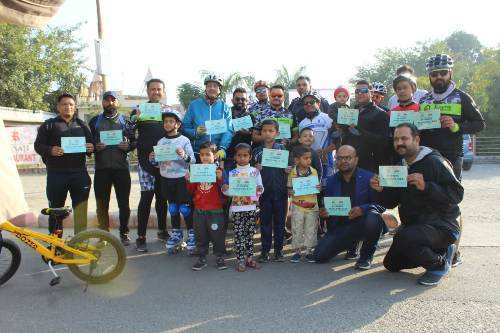 24-hour cycling and running record-Mewari Runners and Udaipur Cycling group