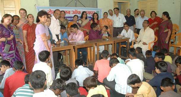 Rotary Organizes Free Check Up Camp for Visually Impaired Children