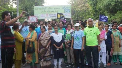 Greens of organ donation awareness sweep Fatehsagar once again