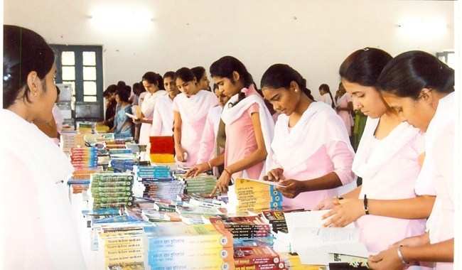 Book Exhibition started at Meera Girls College