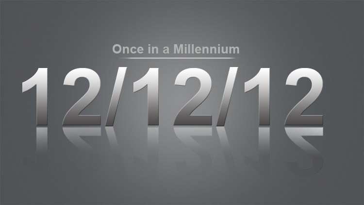 The craze of 12/12/12 goes HIGH!