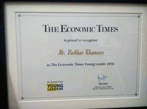Udaipurite awarded ET young leaders award 2016