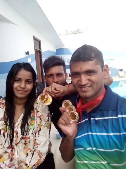 Udaipur Para-swimmer wins four golds in State Championships