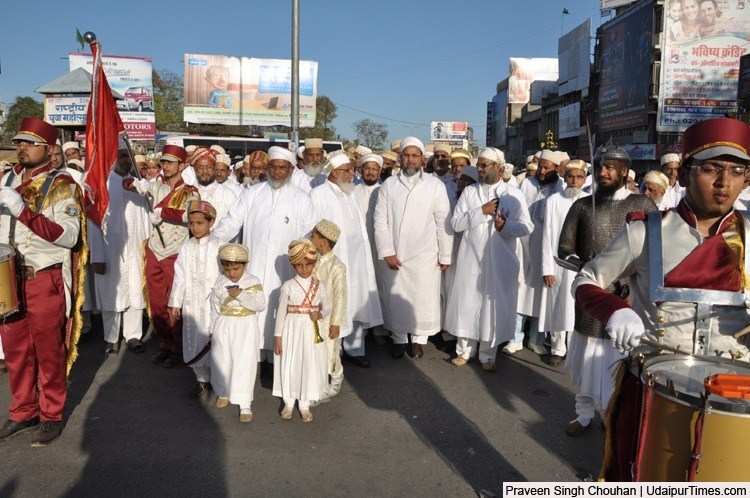 Procession to Mark 102nd Birthday of Religious Leader