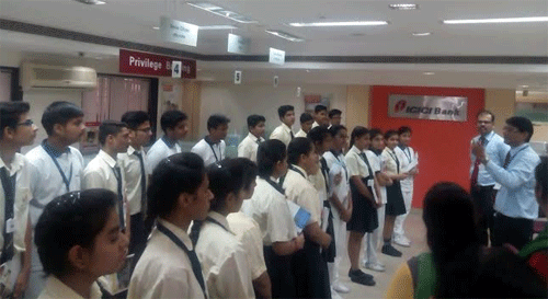 Witty students take practical sessions in Local Bank