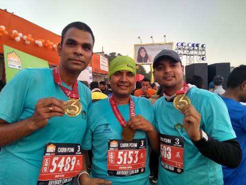 Mewari Runners run again in Pink City Half Marathon