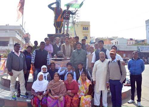 Mayor with city people paid tribute to Subhash Chandra Bose