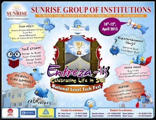 Sunrise Group's "Entreza 2013" to commence from tomorrow