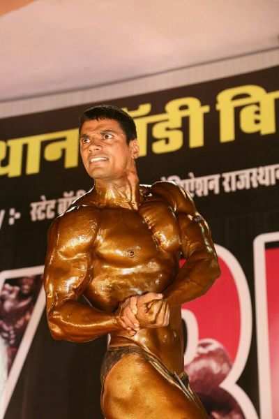 Anil Saini from Udaipur wins 3rd Place at Rajasthan Body Building Competition