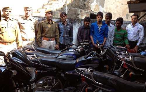 8 stolen motorbikes recovered as police arrest 5 accused