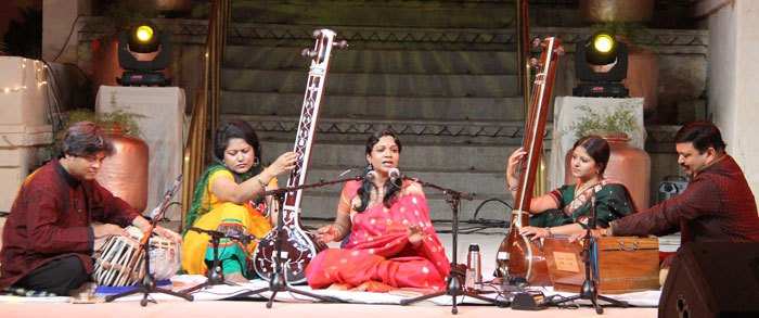 Musical day at City Palace Holi celebrations