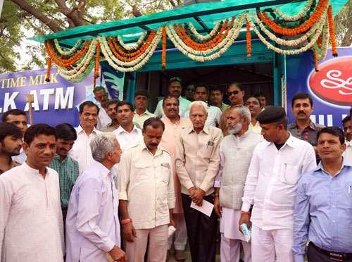 Milk Pouch Vending Machine inaugurated by Kataria