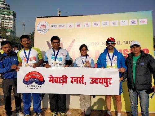 Mewari Runners run again in Pink City Half Marathon