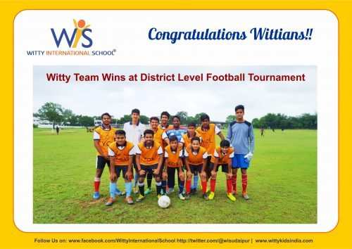 Witty Team Wins at District Level Football Tournament