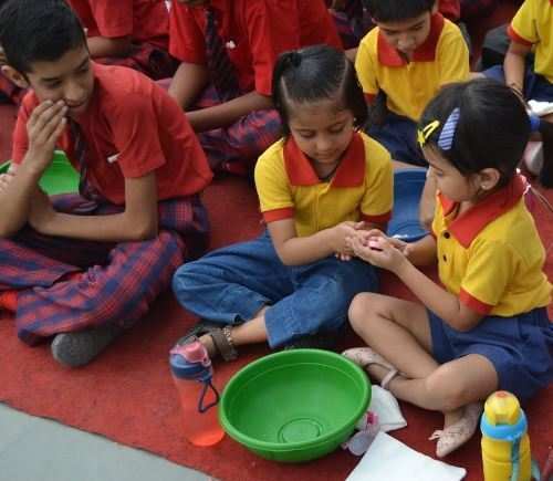Hygiene on “Global Hand Washing Day “ at Seedling