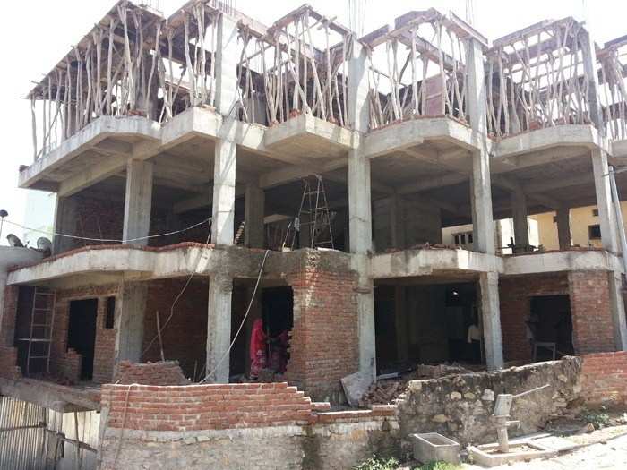 UMC Demolishes under Construction building at Neemuch Mata