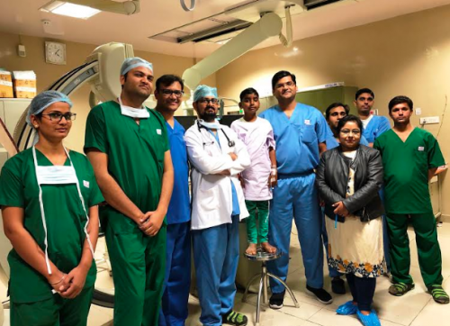 Geetanjali Hospital conducts first successful Angioplasty of veins of both the Kidneys