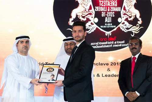 Vivek Patni & Wonder Cement honored in UAE