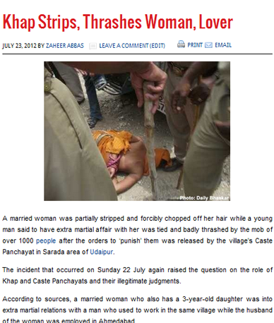 1 arrested in Khap Style humiliation of Woman in Sarada